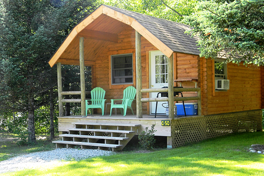 Deluxe Cabin Exterior at Scenic View Campground