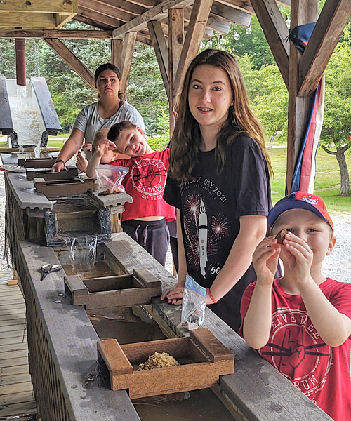 Gemstone Panning at Scenic View Campground